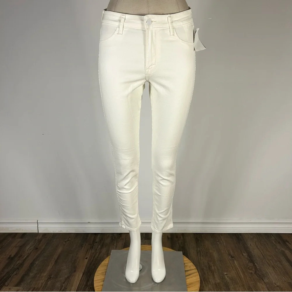 ❤️ NWT H&M &denim skinny white ankle jeans 29x29